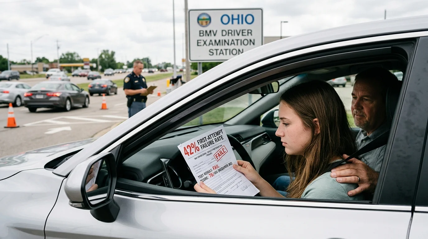 Ohio BMV Test Failure Rates: Why 42% Fail on First Attempt