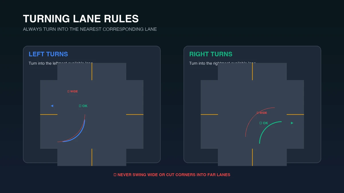 Left & Right Turns Explained: Which Lane Do You End Up In?