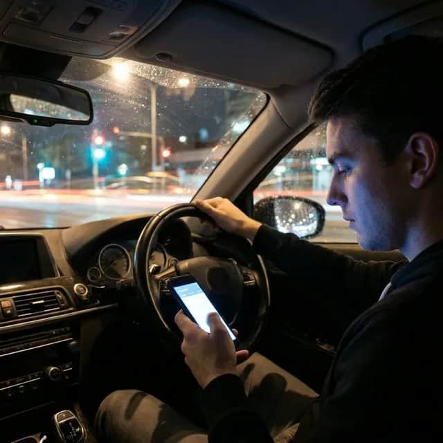 California Distracted Driving Laws Illustration