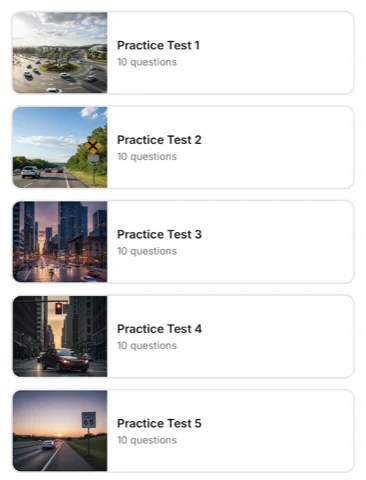 DMV Question Bank Screenshot