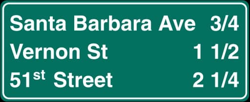 Official United States Next Exits / Exit Sequence Sign Road Sign