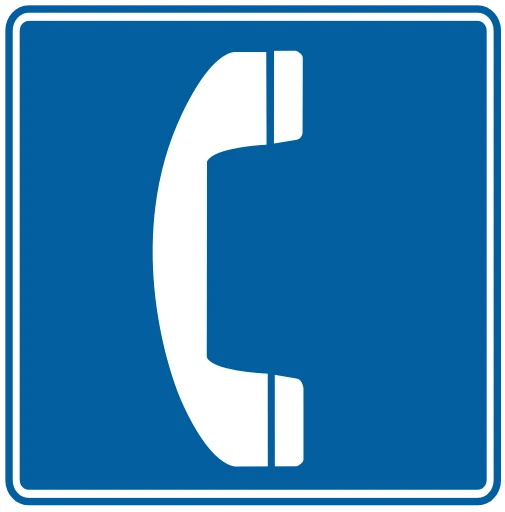 Official United States Emergency Telephone Sign Road Sign