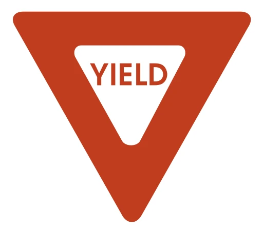 Official United States Yield Sign Road Sign