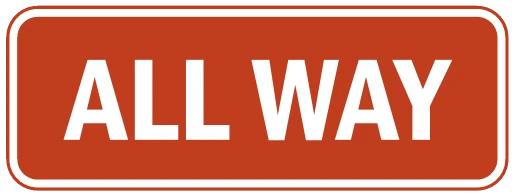 Official United States Yield to Oncoming Traffic Road Sign