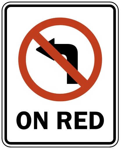 Official United States No Turn on Red During School Hours Road Sign