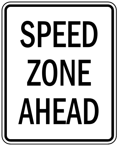 Official United States End Work Zone Speed Limit Road Sign