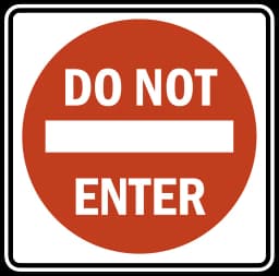 Do Not Enter
