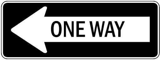 Official United States One Way Arrow Sign Road Sign