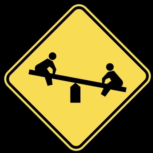 Official United States Playground Ahead Road Sign