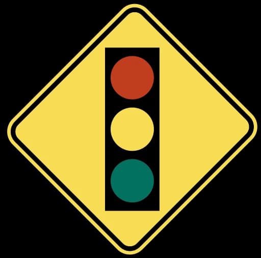 Official United States Traffic Signal Ahead Road Sign