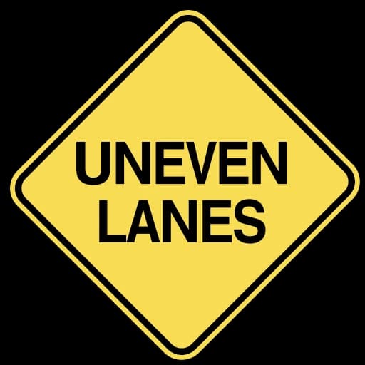 Official United States Uneven Pavement / Rough Road Road Sign