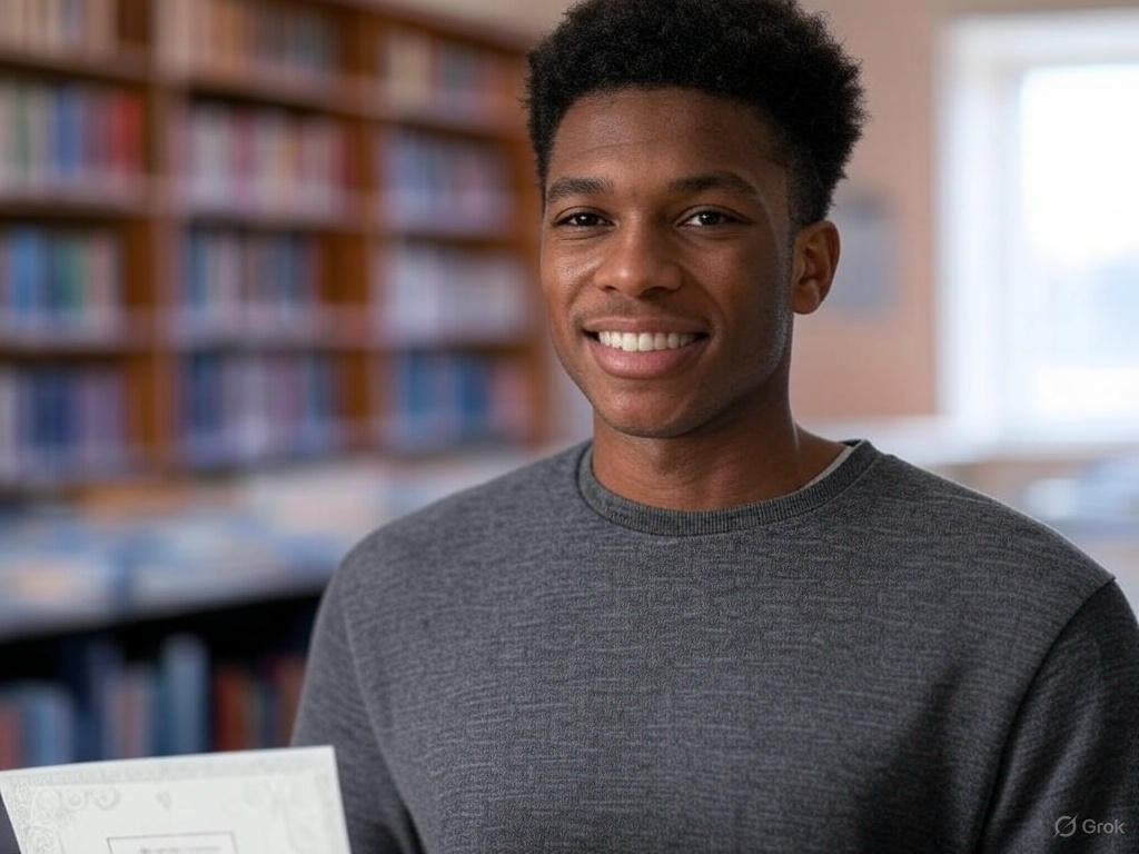 Successful DMV test taker